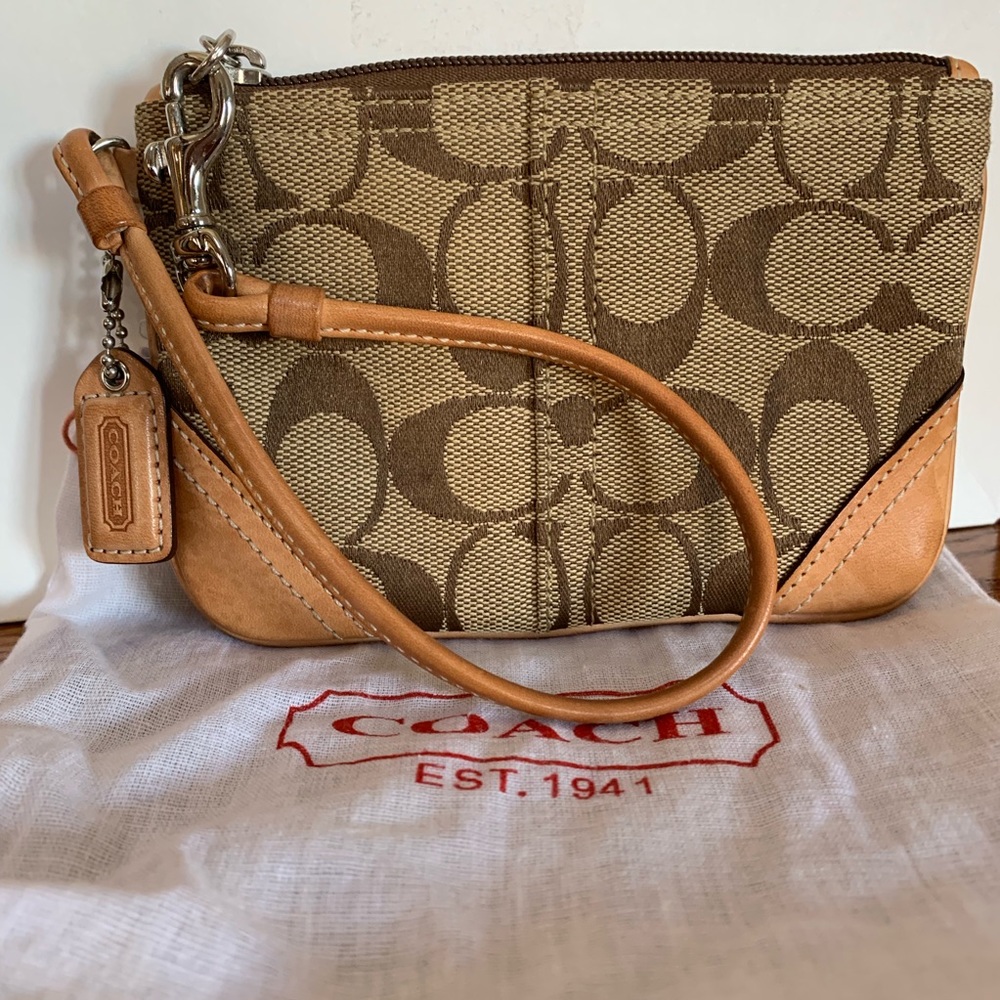 Coach Signature Wristlet